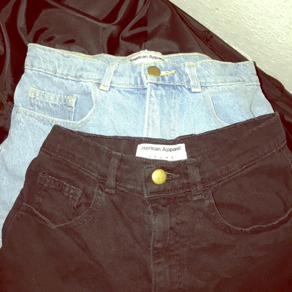 American Apparel Light Blue Denim Short & Black Denim Short available - Picture 1 of 1